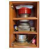 Cabinet of Tin Baking Pans & More