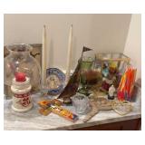 Vase, Sailboat Sculpture, in Case Doll & More