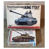 1/48 Scale German Tank Model Kits Partial Built