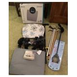 Scale, lap table, Canes & More