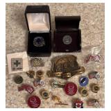 Stainless UAW Retirement Ring & UAW Pins