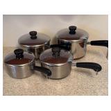 Set of Revere Ware Pots