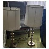 Pair of Brass Table Lamps
