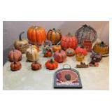 Assorted Pumpkins & Fall Decor