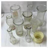 10 Various sized vase