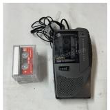 Automatic voice recorder. With 4 cassette tapes.