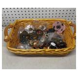 Basket of Various Fashion Jewelry