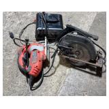 Circular saw, jigsaw & battery charger