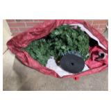 Approx 4/5 ft Christmas tree with lights & bag