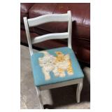Childs Chair Embroidered Seat 12 inch seat height