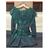 Vintage Alfred Angelo Emerald Green Dress Size