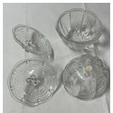 Crystal candy dishes.