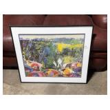 Leroy Neiman Arnie in the Rain Framed Lithograph