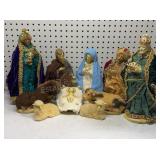 Large Vintage Made in Japan Nativity Set