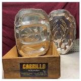 Fruit crate & Silver Platers