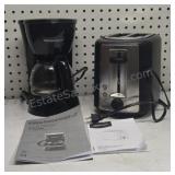 Coffee Pot & Toaster