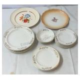 21 piece China set with gold trim.