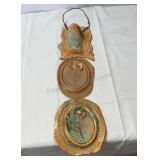 Decorative wall hanging artwork.