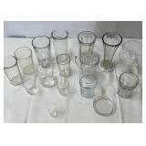 Miscellaneous glassware.