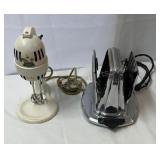 Vintage antique toaster and mixer.