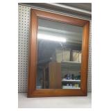 Mirror with wooden frame 25x33