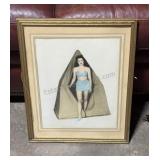 Vintage Pinup Print 15x19