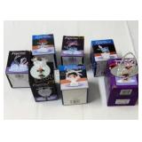 Spun glass figurines