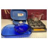 Group of Pans, Pyrex & more