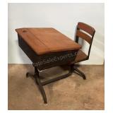 Antique School Desk Elementary Size