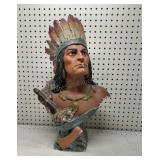 Vintage Indian Chief statue (Has Chips)
