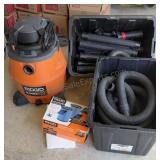 Ridgid Shop Vac & Hoses NO TOTES INCLUDED