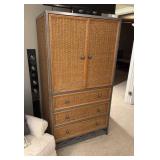 Meta & Wicker Wardrobe 24x36x66 inches Tall