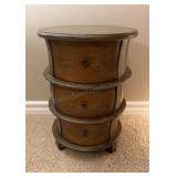 Round Accent Table Cabinet 20x28 inches tall