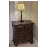 Night Stand & Lamp 18x 26x29