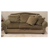 Ethan Allen Green Sofa 86 inches Wide 38 inches