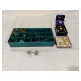 Assorted Screw Back Earrings and other Costume