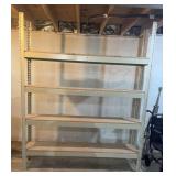 Metal shelf 15.5x69.5x84 inches tall