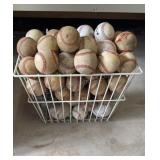 Basket of Baeballs & Softballs