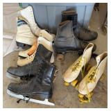 Group of menï¿½s & womens ice skates & Roller