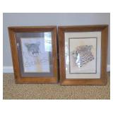 Vintage Wildlife Prints (2) (15x19)