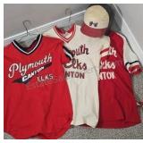 Vintage Plymouth Canton Elks Jerseys & Helmet