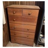 Raw Wood Dresser 14.5x27x41 inches tall