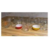 Group of assorted glass