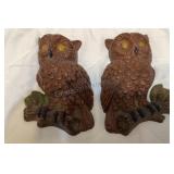 vintage plaster owl wall plaqueï¿½s