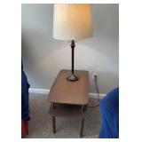 Vintage side table with Lamp