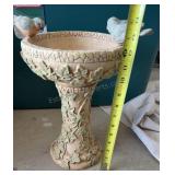 Small indoor bird bath 12.5 inches tall