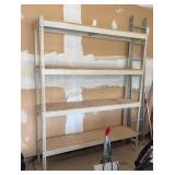 Metal shelf 15.25x69.5x84 inches tall