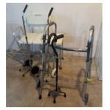 Walker, shower chair & more