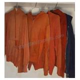 Five Worn Vintage Zip-ups & Hoodies