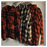Four Vintage Wool Button-Ups